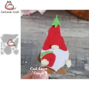 Strawberry Gnome Metal Cutting Dies Scrapbooking Card Making Craft