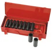 Sidchrome 10-PIECE METRIC LONG IMPACT SOCKET SET XS410MLT 1/2'' Drive*Aust Brand