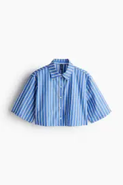 Cropped Cotton Shirt