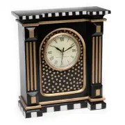 MacKENZIE CHILDS COUTRLY CHECK MANTEL CLOCK BNIB