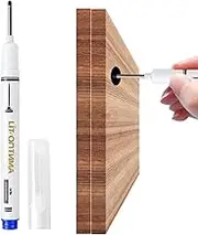 Deep Hole Marker - Fine Point, Fast Waterproof | Long Use Pen for Carpentry, Precise Black Ink Tool for Metal Glass Tiles, Dimensions: Approx. 140 mm × 9 mm/5.5 inches x 0.4 inches