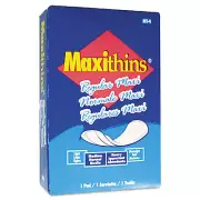 Tampax Maxithins Vended Sanitary Napkins, 100/Carton