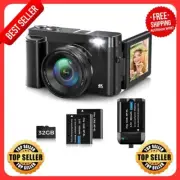 Digital Camera,Oiadek 4K 48MP Autofocus Vlogging Camera with 32G Memory Card 16X