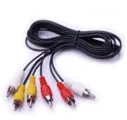 3RCA to 3 RCA Male Adapter Audio Video Cable Cord Camcorder DVD VCD PC STB to TV