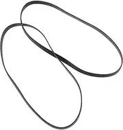 DOITOOL 2 Pcs Gramophone Belt Deck Belt Flat Cassette Deck Flat Belts Turntable Replacement Belt Accessories Cassette Belt Flat Machine Phonograph Accessory Recorder Accessory Rubber