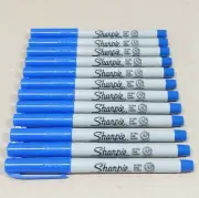 12 x Sharpie Permanent Marker Ultra Fine Point 0.3mm Ultra Fine Blue 37113
