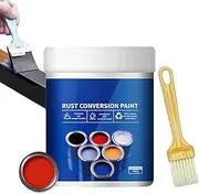 Qidaxia Rust Conversion Paint,Weatherproof Rust Converter Paint for Metal,Multicolor Universal Quick Drying Metal Renovation Fixer for Car, Fence (Red)