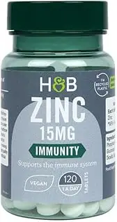 Holland & Barrett Zinc 15mg - Supports The Immune System - 120 Tablets