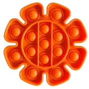 Orange Flower Pop Bubble Fidget Toy