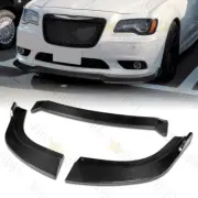 FIT 12-14 CHRYSLER 300 SRT8 REAL CARBON FIBER FRONT BUMPER SPLITTER SPOILER LIP