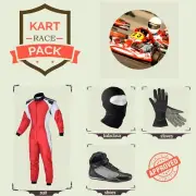 Go Kart Race Suit | red n white racing suit - CIK/FIA Level 2 | karting pack