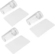 Ipetboom 3 Pack Nail Art Stampers Set Nail Stamping Tool Scraper Board for Diy Manicure