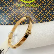 Authentic Tory Burch Classic Logo Hinge Bangle 168864 IN TORY GOLD