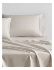 [Sheridan] Tencel Lyocell Fibre and Cotton Fitted Sheet in Bone