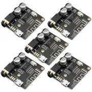2X(5pcs Bluetooth Audio Receiver Board BT 5.0 Stereo Audio Amplifier 3.7-5V9070
