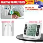 Wireless Fridge Thermometer Digital Freezer Alarm Gauge Home Monitor + Sensor