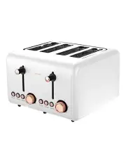 [Pronti] Rose Trim Collection 4 Slice Toaster