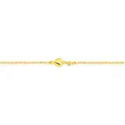 9ct Gold 17cm Diamond Set Heart Trace Bracelet