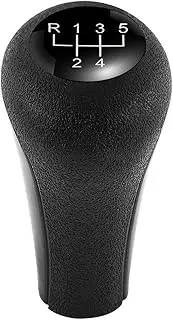 Manual 5 Speed Shift Knob, Shift Knob Car Gear Shifter Stick Head Lever for E28 E30 E34 E36 Black