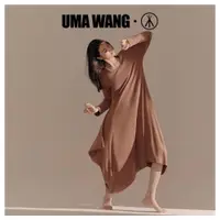 在飛比找ETMall東森購物網優惠-UMA WANG×三槍上海時裝周同款裙子女春秋季雙面絨休閑保