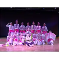 在飛比找ETMall東森購物網優惠-花開時節動京城演出服荷花獎女團體扇子舞表演服兒童古典舞蹈舞臺