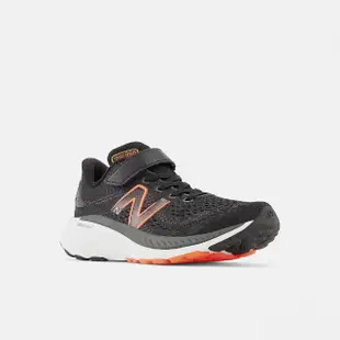 【NEW BALANCE】NB 運動鞋 童鞋 中童 兒童 魔鬼氈 黑橘 PA860D13