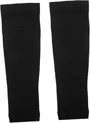 [PAMINGONO] Sports Compression Leg Warmers Protective Socks Calf Sleeve Soccer Sleeve Socks Soccer Shin Pads Skin-friendly Calf Socks Soccer Socks Sleeves Leg Sleeves for Men Grey Nylon