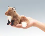 NEW PLUSH SOFT TOY Folkmanis 2644 Mini Fox Finger Puppet 10cm