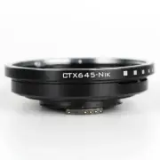 Adjustable Aperture Electronic Lens Adapter for Contax C645 Lens to for Nikon F