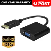 Displayport Display Port DP Male to VGA Female Video Converter Adapter Cable PC