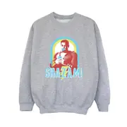 DC Comics Boys Shazam Buble Gum Frame Sweatshirt (Sports Grey) - BI32834