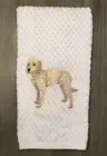 Embroidered Labradoodle Dog Puppy on White Terry Kitchen Dish Hand Towel