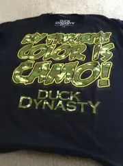 Duck Dynasty T Shirt NEW Small 6 Robertson Family Camo Commander Boys A&E Green