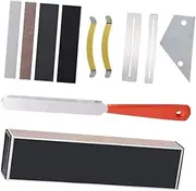 Kisangel 1 Guitar Luthier Tool Fret File Leveling Ruler Fingerboard Guard String Spreader for Accurate Guitar Maintenance and Polishing for Bass Ukulele Mandolin Banjo