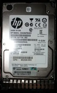 在飛比找Yahoo!奇摩拍賣優惠-HP 15000轉SAS硬碟2.5吋15K 300GB 30