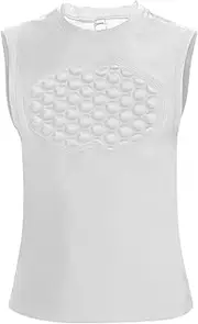 [Topeter] Baseball Chest Protector Shirt for Youth Kids, Heart Guard Sternum Protection Tank Tops for Goalies Catchers