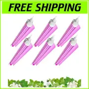 Updated Full Spectrum LED Grow Light Fixture - 6-Pack, Safe and Energy Efficient