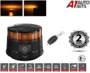 Remote Control WIRELESS Led Strobe Flashing Rotating Amber Magnetic Light R65 CE