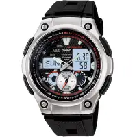 在飛比找博客來優惠-CASIO 極速快感計時賽車腕錶-紅X黑