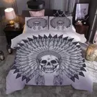 Feather headdress 3D Print Duvet Quilt Doona Covers Pillow Case Bedding Sets