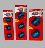 Dog Squeezz Action Ball Red - S, M, L Squeaky Fetch Ball 2 & 3 value pack