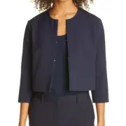 Boss Jileky Collarless Short Jacket Size 14