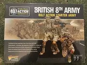 Bolt Action British 8th Army Western Desert Starter Army Pack 1:56 WWII Military Wargaming Plastic Model Kits
