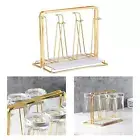 Golden Coffee Cup Rack Drain Iron Cup Holder Kitchen Mug Storage Stand