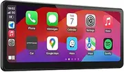 [2025 Fully Laminated Screen] CarpodGo T3 Pro Portable 60fps Wireless Carplay Android Auto,8.9 Inch 1920 * 720 IPS Touch Screen Car Stereo,Display-Only BT Mode Supports Steering Wheel Controls