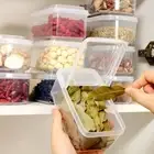 Sealed Rectangular Refrigerator Storage Box Plastic Condiment Boxes