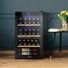 Wine Cooler Fridge Chiller Adjustable Temperature Freestanding Black 34 Bottles