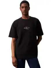 [Calvin Klein Jeans] City Grid Short Sleeves Tee in Black