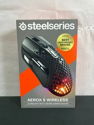 Steelseries Aerox 5 M-00025 Black 9 Programmable Buttons Wireless Gaming Mouse