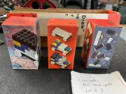 Vintage NIB Lino Method building blocks Pre Brand lego Toys 3 packs Unopened New